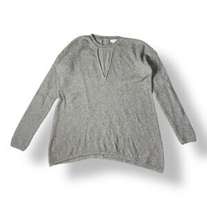 Jamison Cashmere Silk Long‎ Sleeve Sweater Womens Size XS Gray